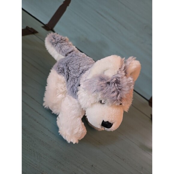 Ganz Husky Dog White Grey Super Soft Plush 12" Fun Imagination Stuffed Toy Puppy - Picture 3 of 7